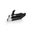 Honda CBR 500 R ABS PC44 [2013-2015] - Hyperlow Endtopf Edelstahl schwarz / Endkappe Aluminium - XH6333XB
