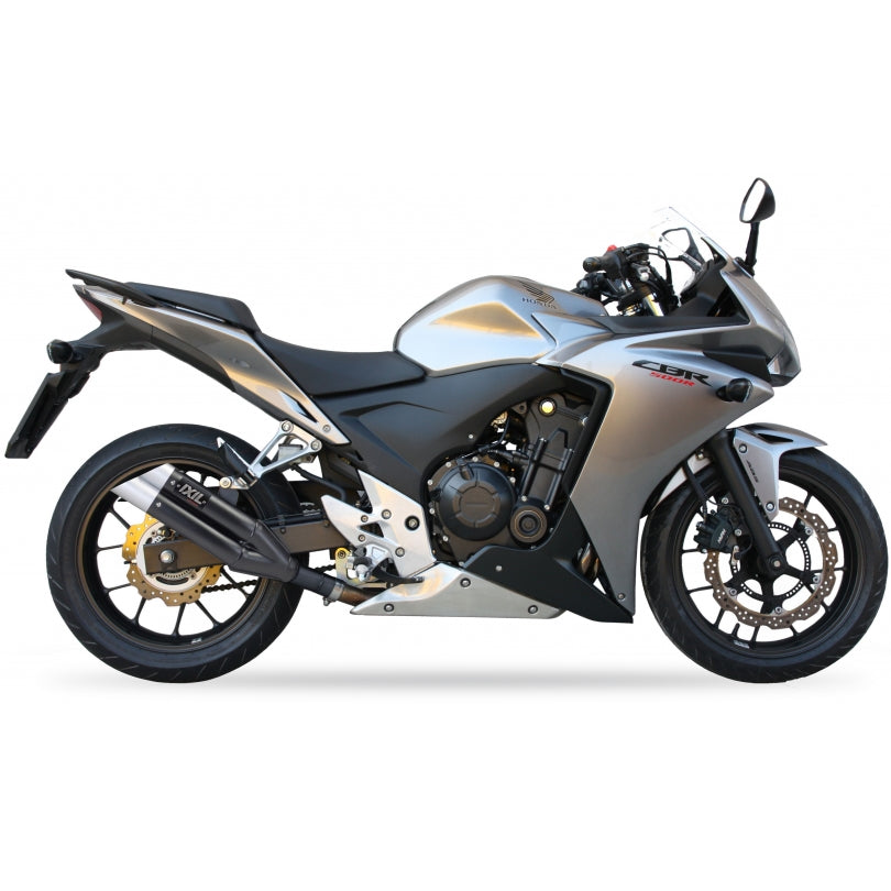 Honda CBR 500 R PC44 [2013-2015] - Silenciador Hyperlow aço inoxidável preto / tampa final alumínio - XH6333XB