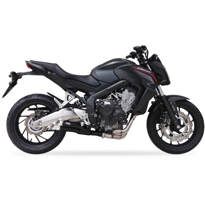 Honda Cb 650 R Neo Sports Cafe [IXIL] - Sistema completo Hyperlow aço inoxidável preto / alumínio polido - XH6356XB