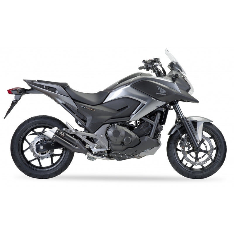 Honda Nc 700 [IXIL] - Silenciador Hyperlow aço inoxidável preto / tampa final alumínio - XH6362XB