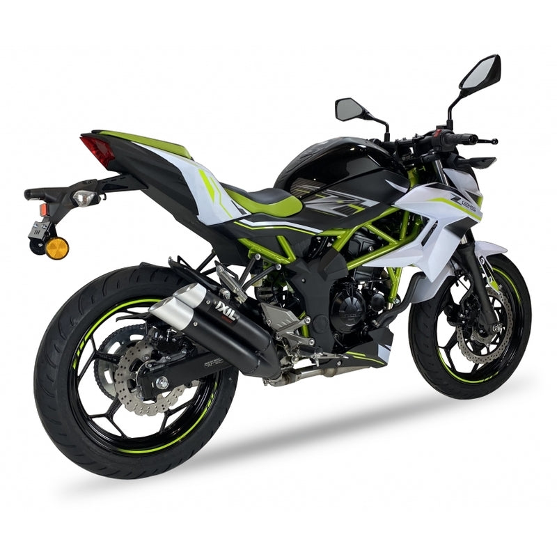 Kawasaki Ninja [IXIL] - Silenciador Hyperlow em aço inoxidável preto / tampa final em alumínio - XK7337XB