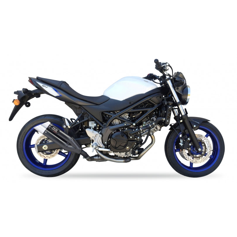 Suzuki SV 650 X ABS [2018-2024] - Silenciador Hyperlow aço inoxidável preto / tampa final alumínio - XS8333XB