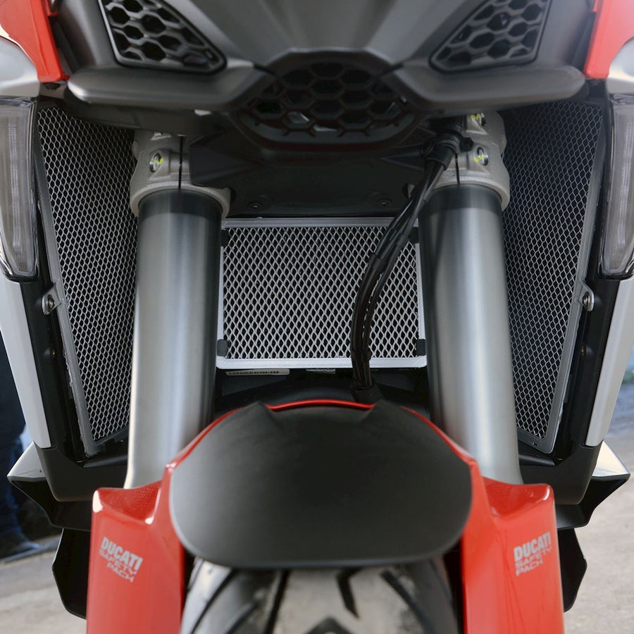Ducati Multistrada V4 Rally [2023-2024] - Protetor de radiador vermelho - Ducati Multistrada V4S