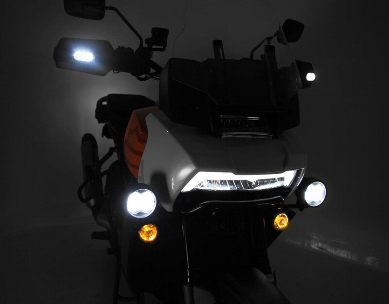 Harley-Davidson Pan America 1250 RA1250 [DENALI] - Vista frontal do suporte do farol