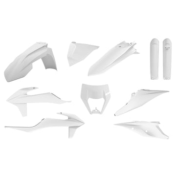 KTM 250 EXC-F SIX Days [2020-2023] - Plastik-Kit Weiss - KTM EXC/EXC-F
