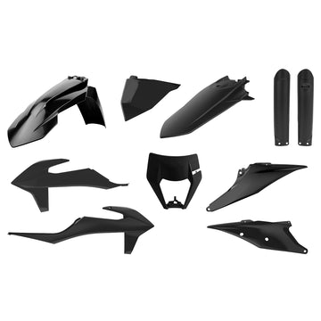 KTM 150 EXC TPI [2020-2023] - Plastik-Kit Schwarz - KTM EXC/EXC-F