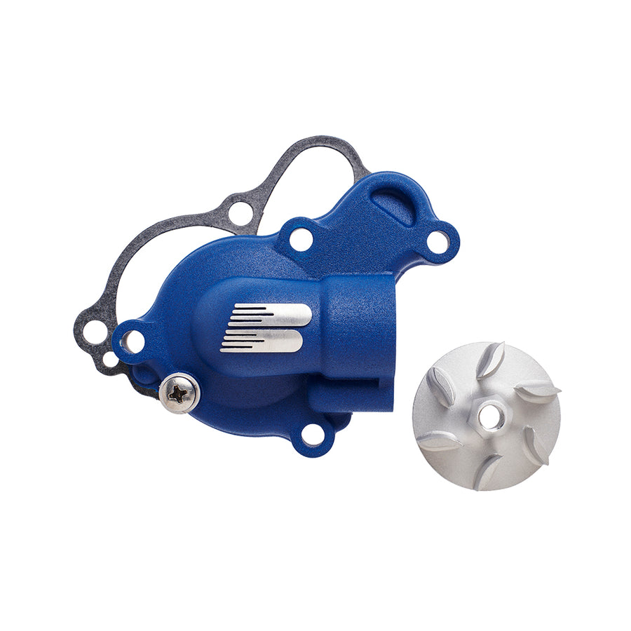 KAWASAKI KX 450 F [2027] - Supercooler Kit - Wasserpumpenabdeckung Blau mit Laufrad