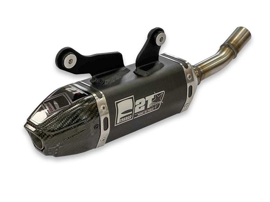 Yamaha YZ 125 (CE 16) [2022-2023] - Carby Schalldämpfer schwarzes Aluminium/Karbon-Endkappe