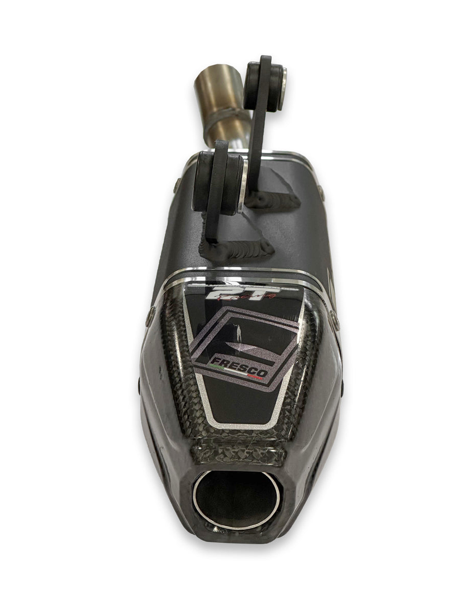 YAMAHA YZ 125 [2024-2027] - Carby Schalldämpfer schwarzes Aluminium/Karbon-Endkappe