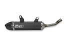 Yamaha YZ 250 (CG 23) [2006-2023] - Carby Schalldämpfer schwarzes Aluminium/Karbon-Endkappe