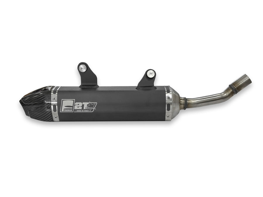Yamaha YZ 250 (CG 13) [2003] - Carby Schalldämpfer schwarzes Aluminium/Karbon-Endkappe