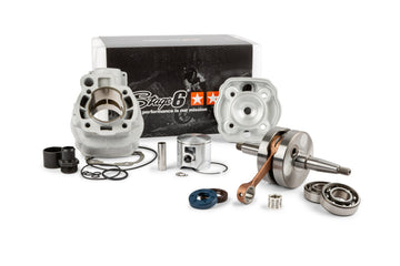 Beta RR Enduro 50 2T - Escape de cilindro do conjunto motor Big Racing 77ccm