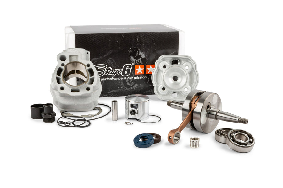 Beta RR SM 50 2T - Escape de cilindro do conjunto motor Big Racing 77ccm