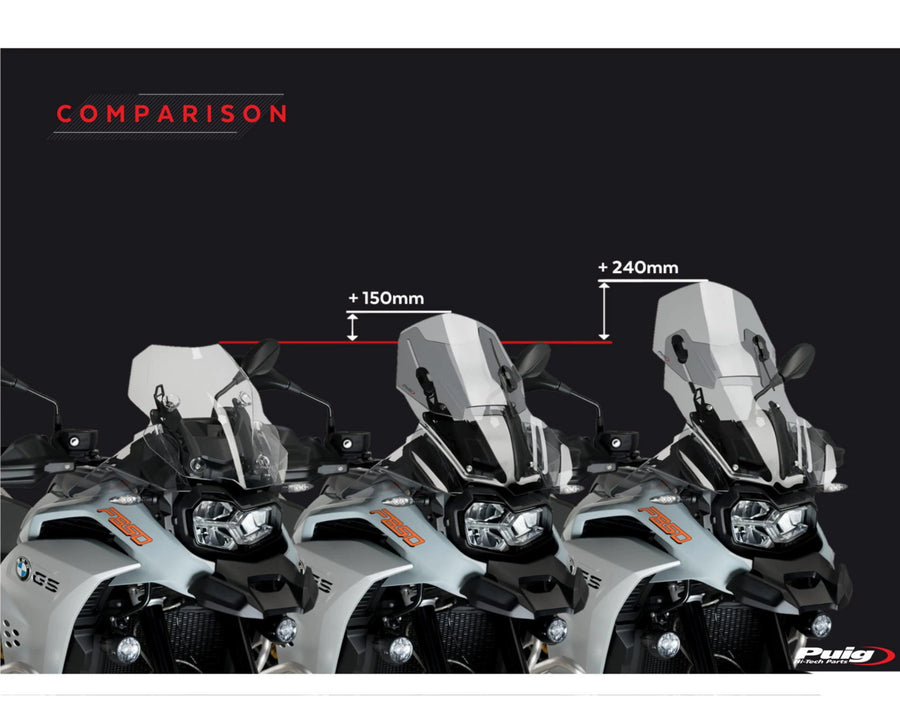 BMW F 750 GS [2024] – Tela ajustável – Transparente