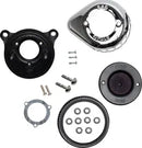 Harley-Davidson FXDBA 1584 Dyna Street Bob Limited [2013] - Mini Teardrop Stealth Luftfiltersatz – Oberfläche: Silber – Bild 3