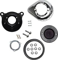 Harley-Davidson FLSS 1800 Softail Slim S [2016-2017] - Mini Teardrop Stealth Luftfilter-Kit – Oberfläche: Silber – Bild 8