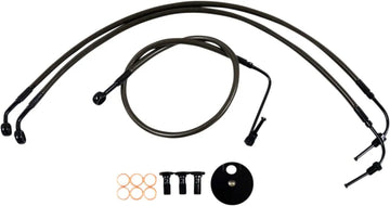 Harley Davidson FXDRS 114 [LA CHOPPERS] – Kit de linha de freio trançado à meia-noite - 0
