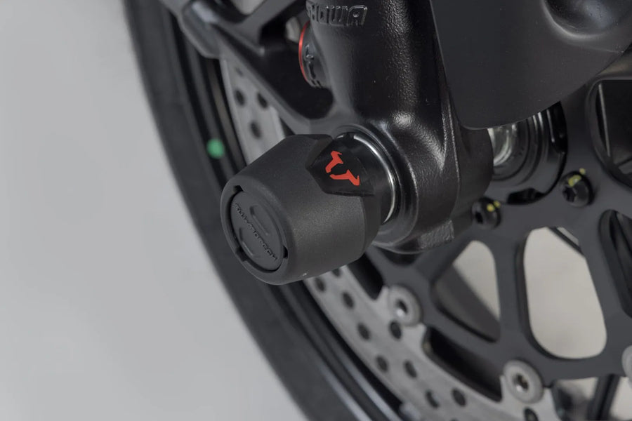 ducati diavel 1200 [SW-MOTECH] – conjunto de proteção do eixo da roda dianteira