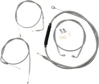 Harley Davidson Flst [LA CHOPPERS] - Kit de cabo/linha de freio revestido de aço inoxidável padrão
