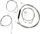 Harley Davidson Flst [LA CHOPPERS] - Kit de cabo/linha de freio revestido de aço inoxidável padrão