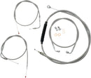 Harley Davidson Flst [LA CHOPPERS] - Kit de cabo/linha de freio revestido de aço inoxidável padrão