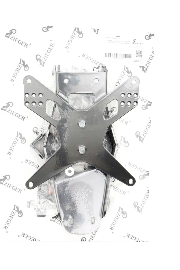 Triumph Speed ​​​​Triple 1200 RS [ZIEGER] – Porta-placa X-Line tipo E