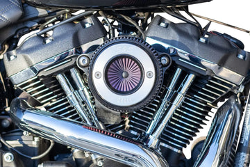 Harley-Davidson FLRT 1868 Freewheeler 114 [2022-2023] - Air Stinger Stealth Luftfiltersatz – Oberfläche: Schwarz, Verchromt – Bild 2