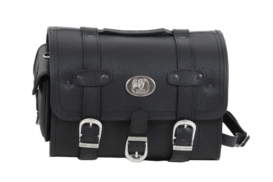 Bolsa de motocicleta [Hepco & Becker] - Bolsa de couro Liberty para montagem em Soloracks - Solorack