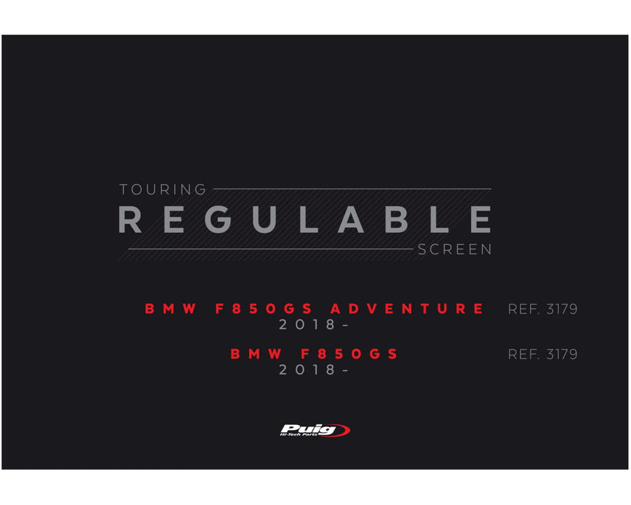 BMW F 750 GS [2024] – Tela ajustável – Transparente