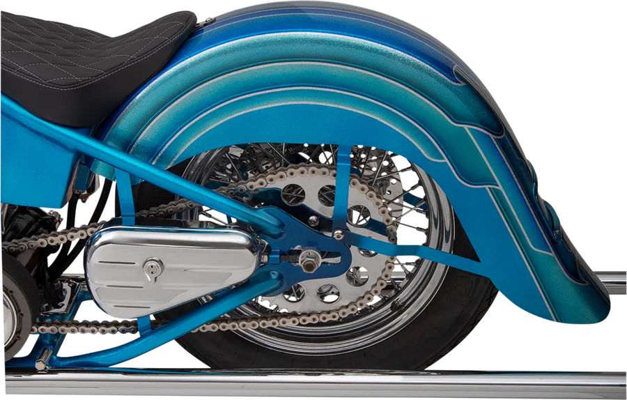 Harley Davidson flstc [KLOCK WERKS] – Para-lama traseiro esticado de 4" da Builders Series
