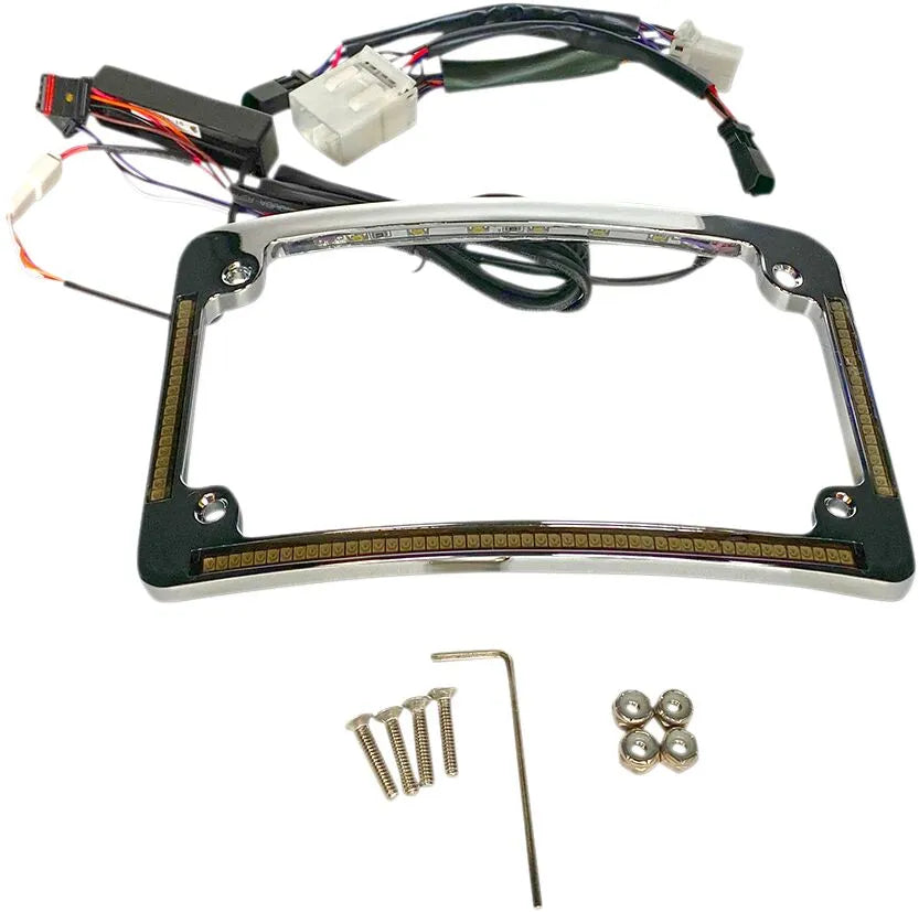 Harley-davidson Road Glide ST [CUSTOM DYNAMICS] – Quadro de placa com raio de LED