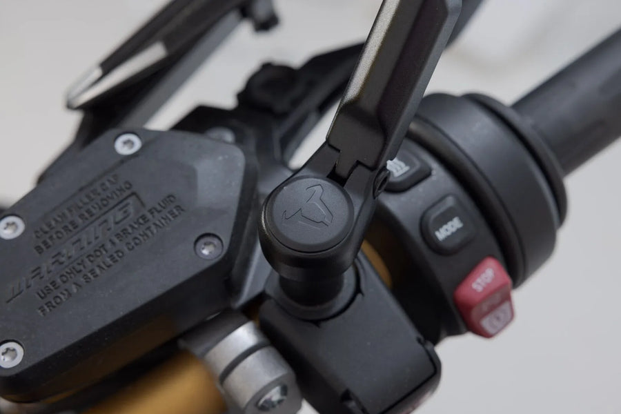 ducati monster 1200 [SW-MOTECH] – conjunto de espelhos esportivos, braço de espelho longo