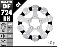 Harley-Davidson XL 883 R Roadster [2009-2010, 2013] - Disco de freio fixo Caveira - Imagem 6