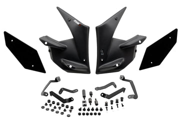 KAWASAKI Z650 [2020] - Asas de spoiler nuas Downforce | Preto | PUIG 20328N