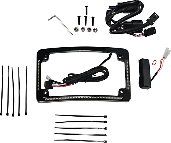 Harley Davidson Flhx [CUSTOM DYNAMICS] – Moldura de placa com raio de LED
