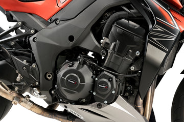 KAWASAKI Z1000 [2014–2022] - Kit aus 3 Motorschutzabdeckungen | Schwarz | PUIG 20417N