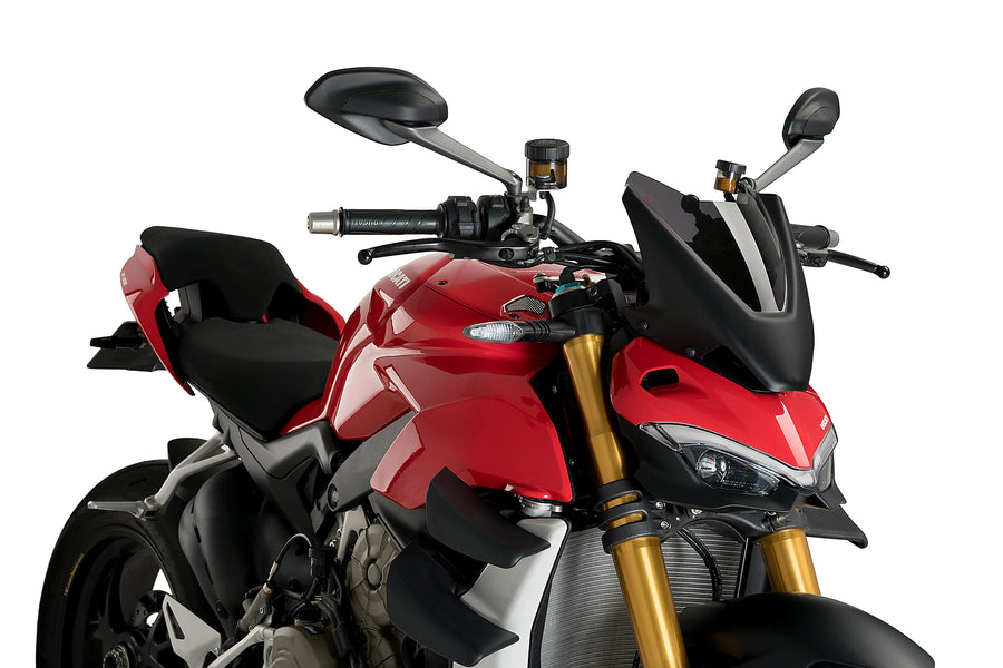 DUCATI STREETFIGHTER V4S [2024] - Pára-brisa esportivo de nova geração | Fortemente tonificado | PUIG 20467F