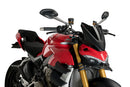 DUCATI STREETFIGHTER V4S [2024] - Pára-brisa esportivo de nova geração | Preto | PUIG 20467N