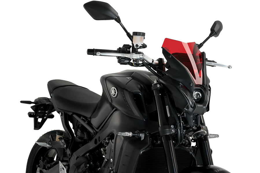 YAMAHA MT-09 SP [2023] - Pára-brisa esportivo de nova geração | Vermelho | PUIG 20644R