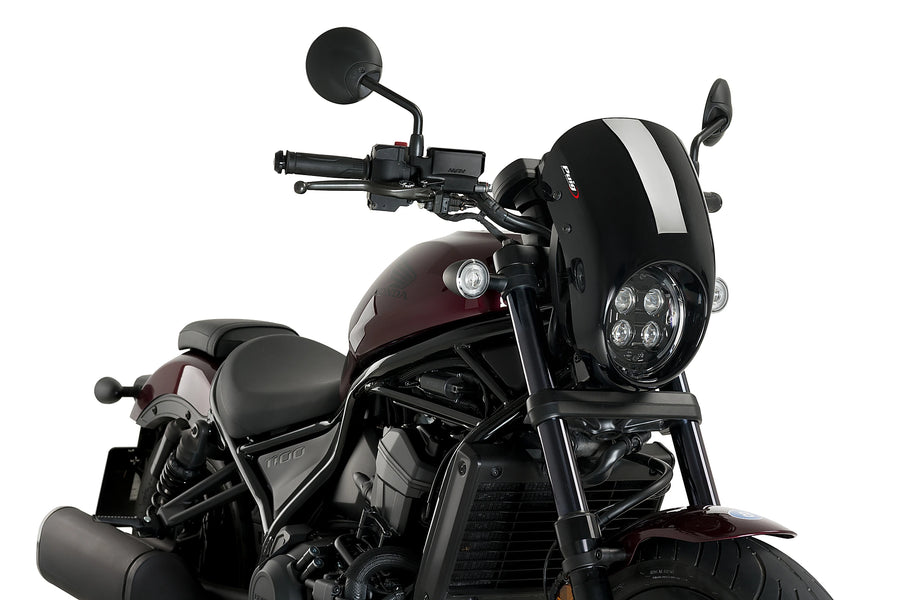 HONDA CMX 1100 REBEL DCT [2025] - Tampa da lâmpada PUIG Anarchy | Preto | PUIG 21090N