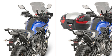Yamaha MT 07 Tracer [GIVI] - Topcase Träger für MONOKEY® oder MONOLOCK® Koffer bei vorhandenem Original Seitenkoffer
