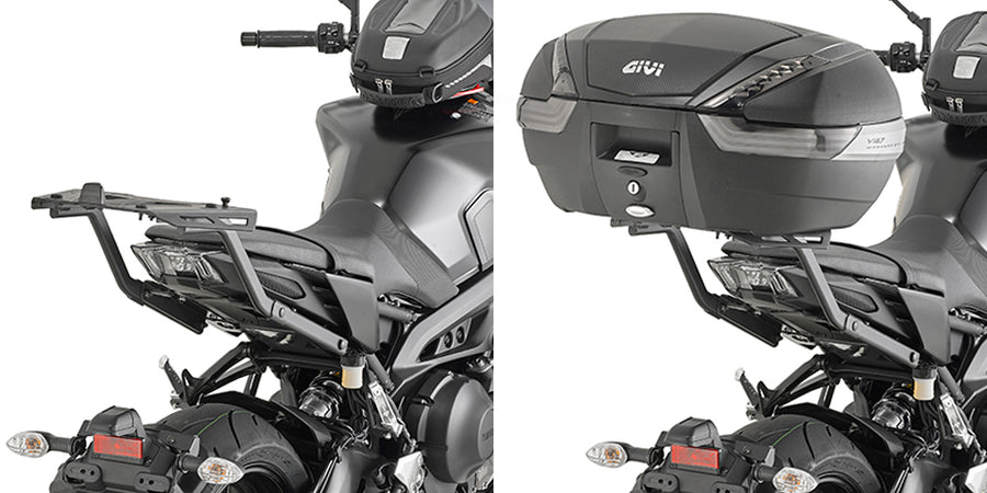 Yamaha MT 09 [GIVI] - Suporte superior para baús MONOKEY® ou MONOLOCK® para montagem com placa MONOKEY® M5
