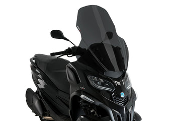 PIAGGIO MP3 530 EXCLUSIVE [2025] - Pára-brisa touring V-Tech Line | Fortemente tonificado | PUIG 21374F