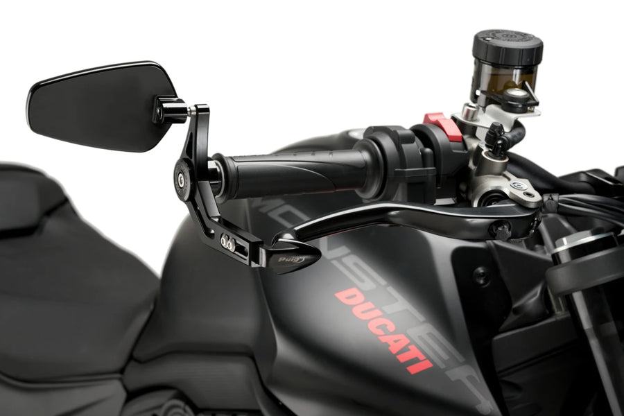 KTM RC 390 [2025] – Proteção da alavanca do freio com espelho retrovisor Pro – Prata