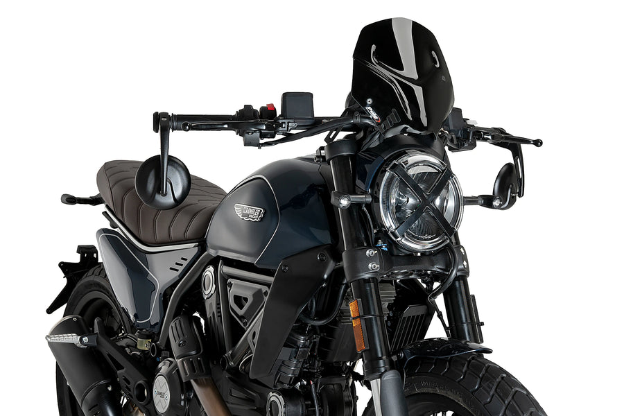 DUCATI SCRAMBLER FULL THROTTLE [2025] - Pára-brisa esportivo de nova geração | Preto | PUIG 21580N
