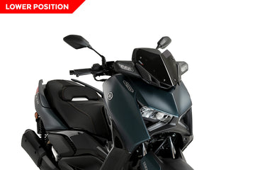 YAMAHA X-MAX 300 TECH MAX + [2024] - Pára-brisa esportivo V-Tech Line | Fortemente tonificado | PUIG 21744F