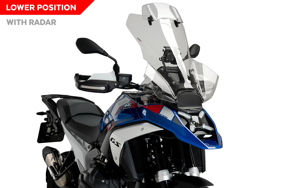 TRIUMPH BONNEVILLE T 120 BLACK [2025] - Tela Touring Plus com tela spoiler | Limpar | PUIG 21796W
