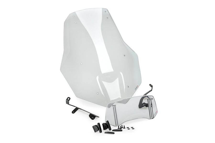 TRIUMPH BONNEVILLE T 120 BLACK [2025] - Tela Touring PUIG com tela spoiler | Limpar | PUIG 21799W