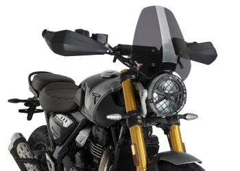 TRIUMPH SCRAMBLER 400X [2025] – Pára-brisa retrô – fortemente escurecido