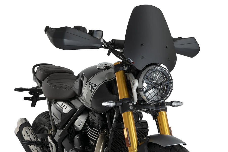 TRIUMPH SPEED 400 [2025] - Pára-brisa esportivo PUIG de nova geração | Preto mate | PUIG 21933J